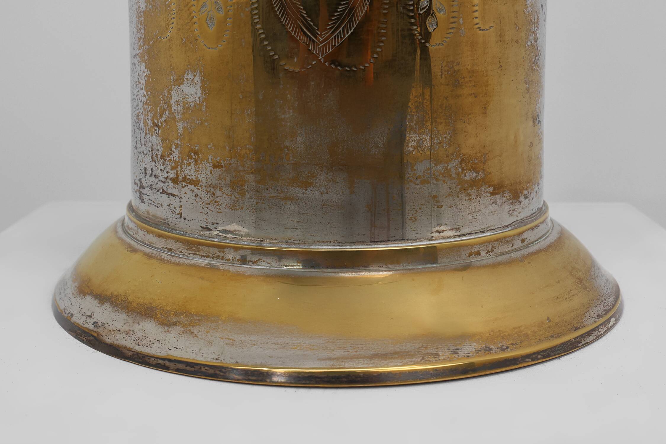 Antique Silver-Plated Copper Champagne Bucket, France, circa 1900