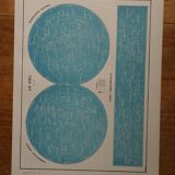 Lot of lithographs on the sky, the sun, the Moon and the Earth