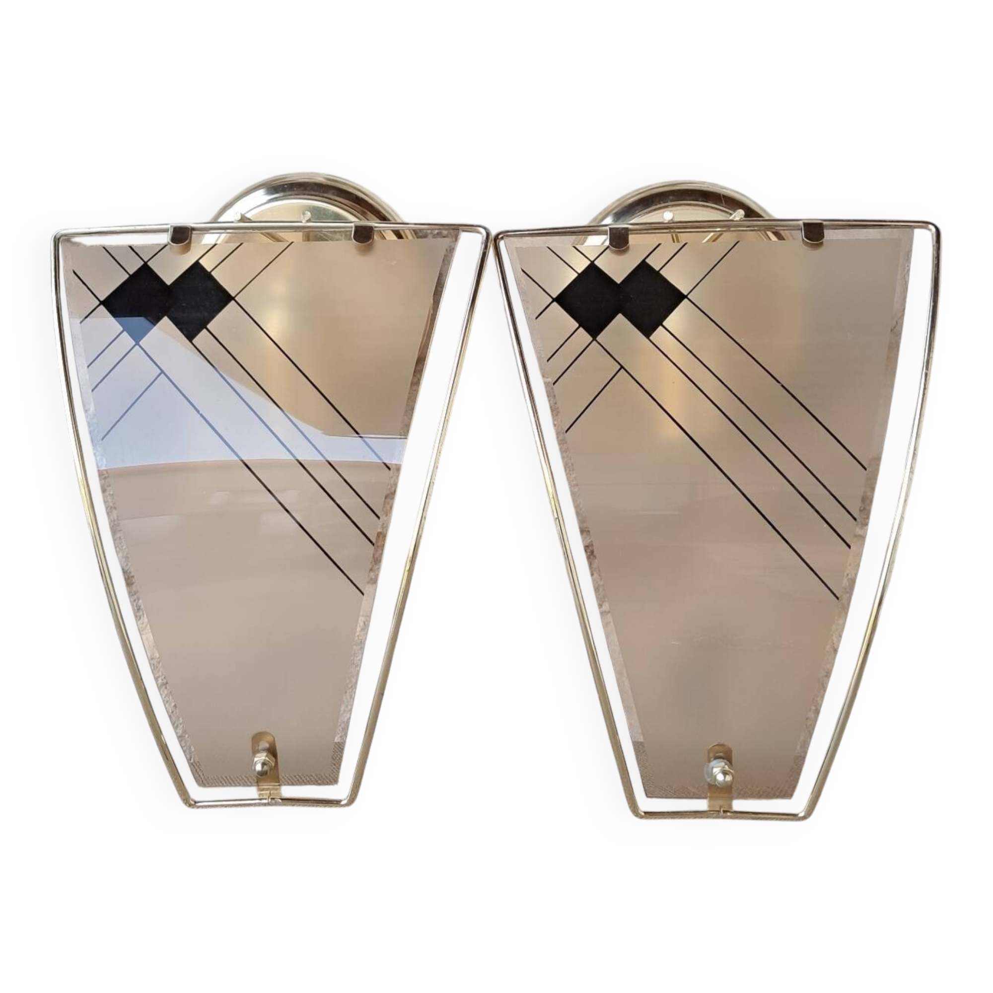 Vintage gold wall sconce
