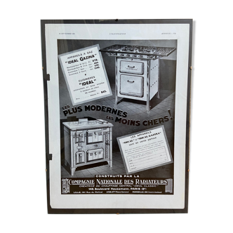Affiche publicitaire Compagnie Nationale des Radiateurs 26 septembre 1931