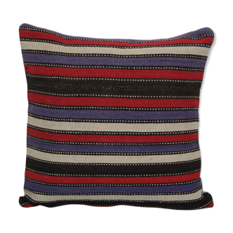 20" x 20"  Turkish Kilim Pillow, Bohemian Kilim Pillow, Sofa Accent Pillow, Boho Lumbar Pillow