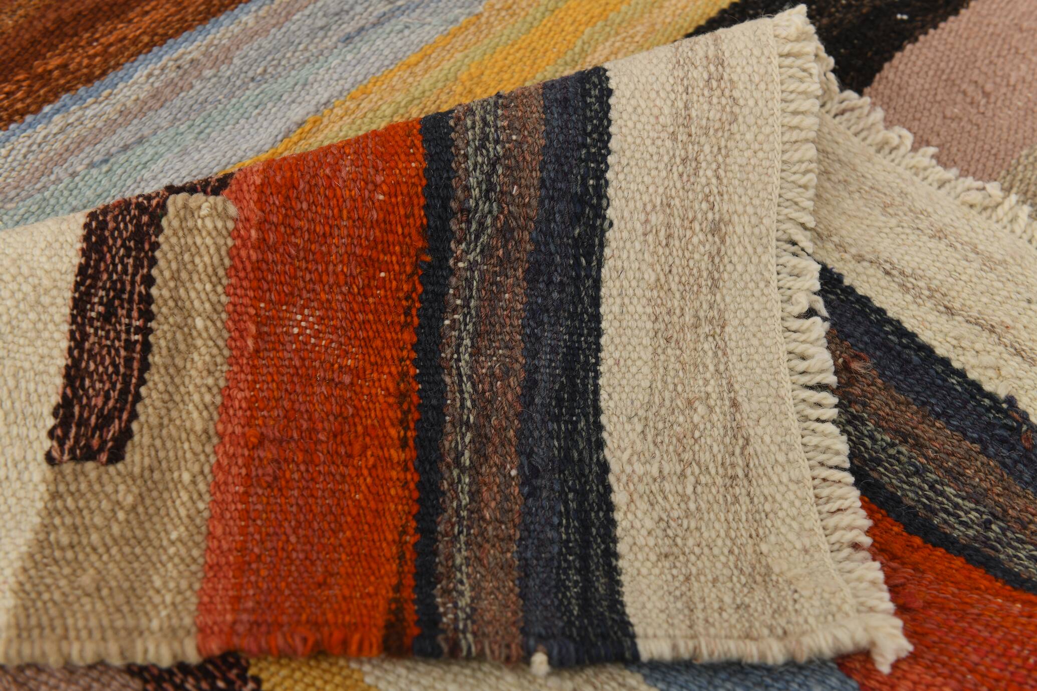 9x12 Kilim Red Green Oversize Vintage Kilim Rug, 275x370Cm