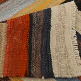 9x12 Kilim Red Green Oversize Vintage Kilim Rug, 275x370Cm