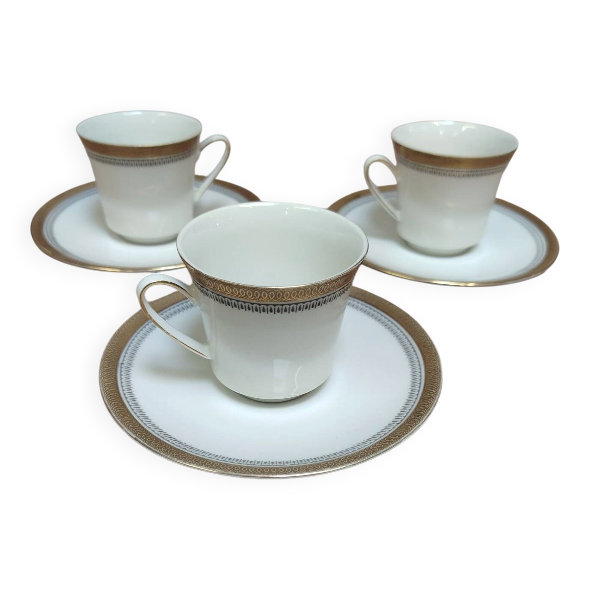 Set of 3 cups and saucers Winterling Bavaria