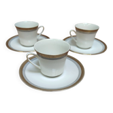 Set of 3 cups and saucers Winterling Bavaria