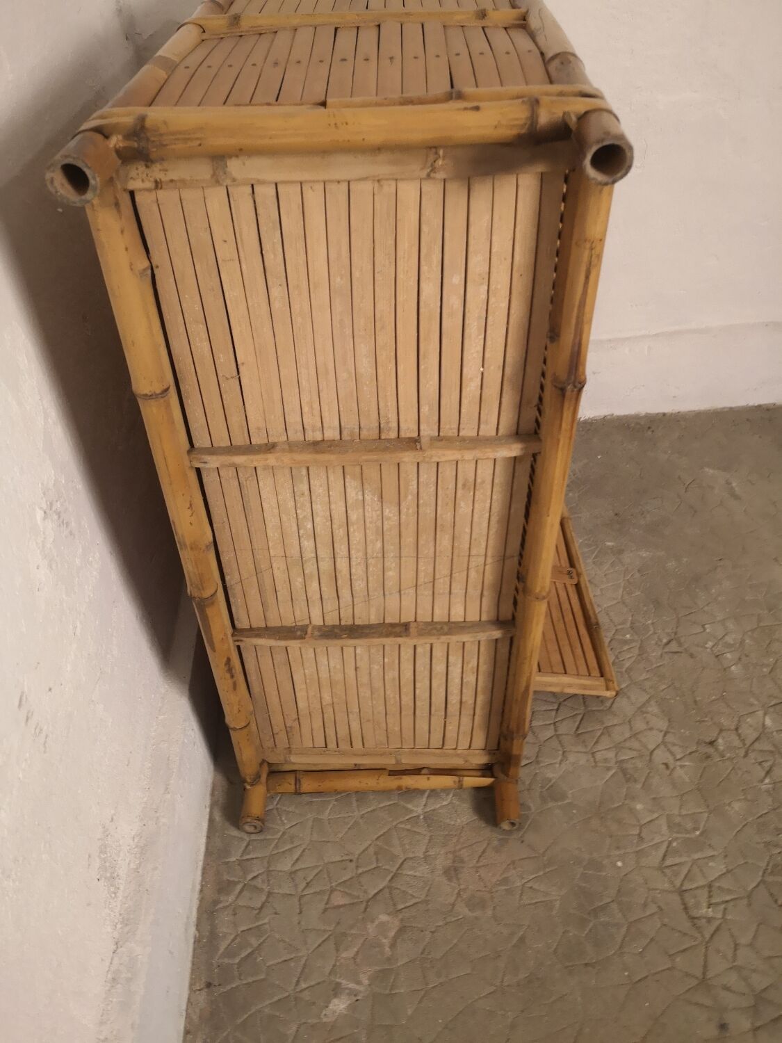 Rattan bamboo cabinet