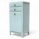 Vintage gray green bathroom chest of drawers