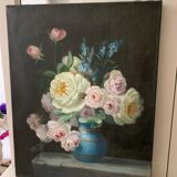 Painting flowers late nineteenth