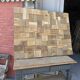 Decorative wall panel in solid oak