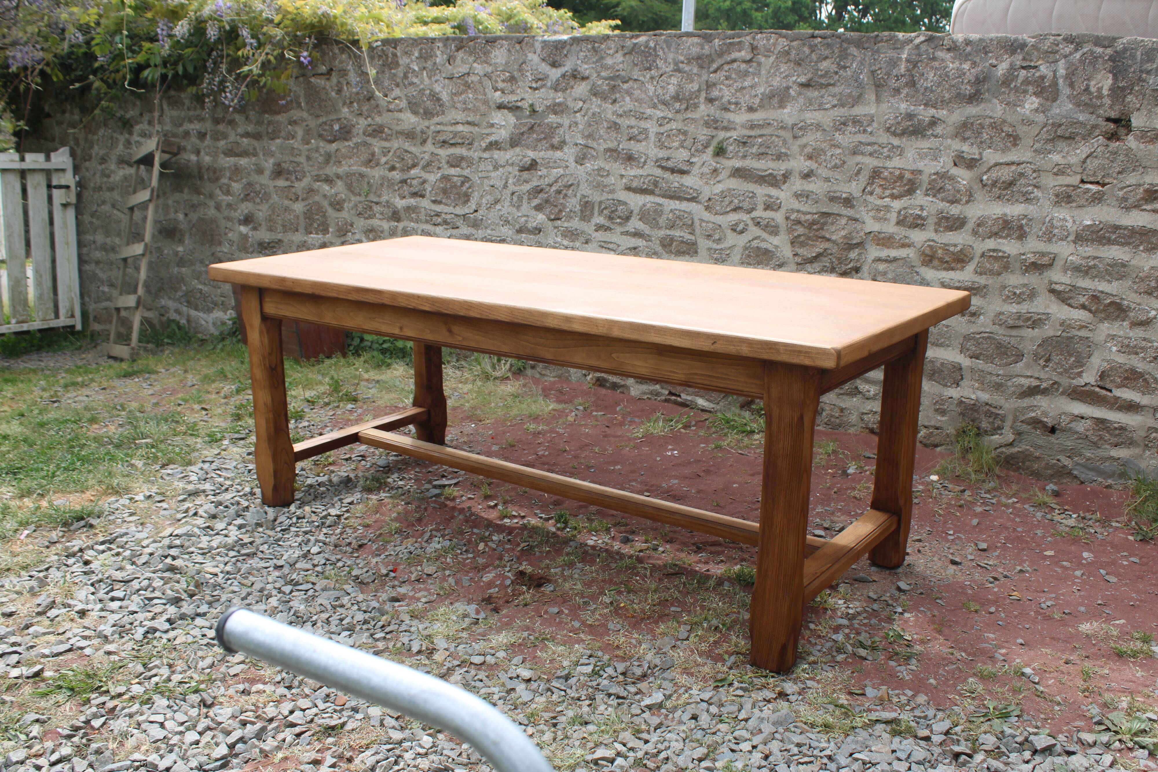 Large extendable farmhouse table 200 to 300 cm – 12/14 people