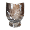 Silver crystal vase