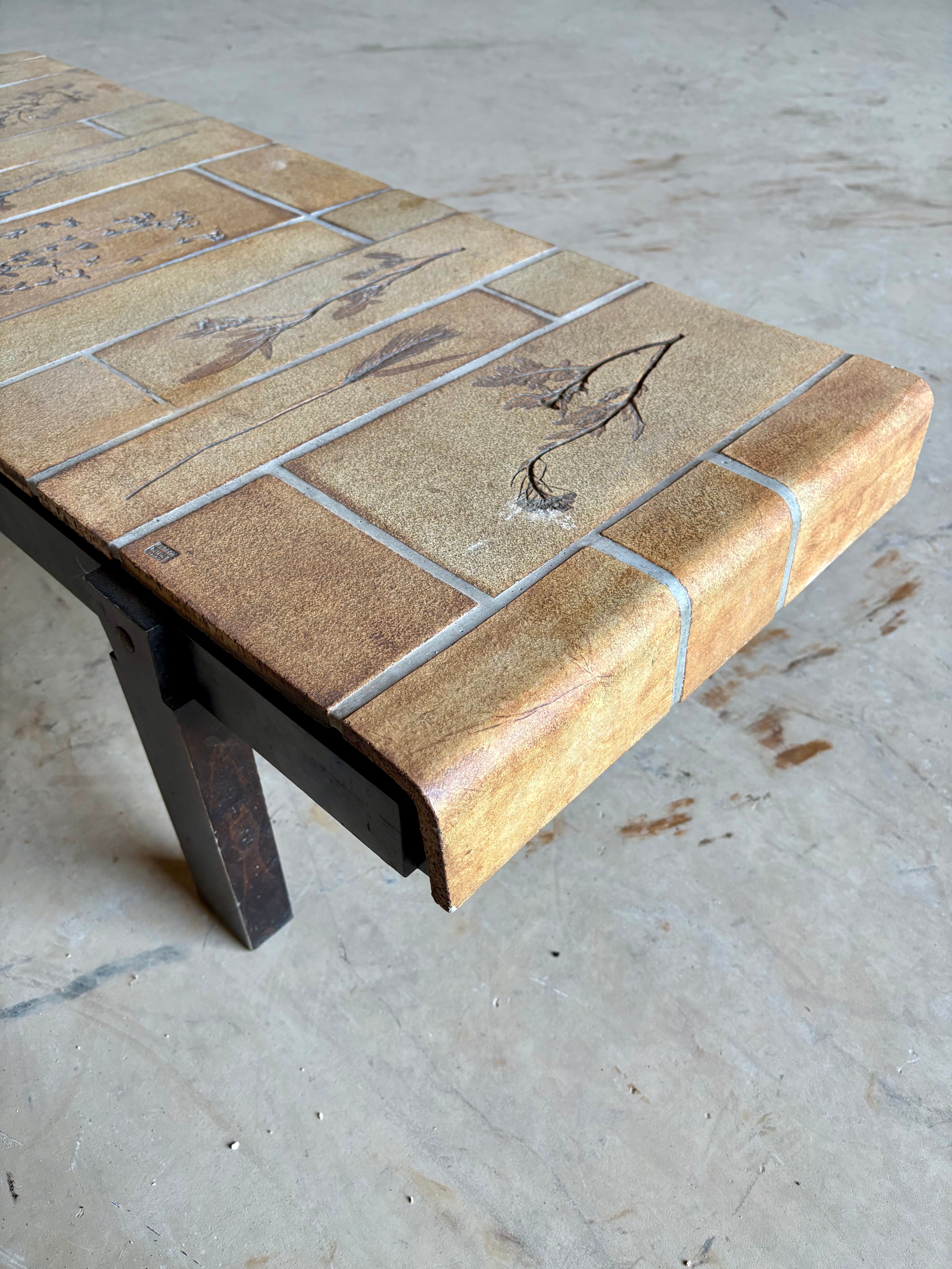 Roger Capron coffee table in Vallauris ceramic – 1960s