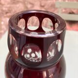 Bohemian crystal overlay vase