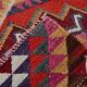 Tapis coureur vintage bordeaux Kilim 3x10 95x302 cm
