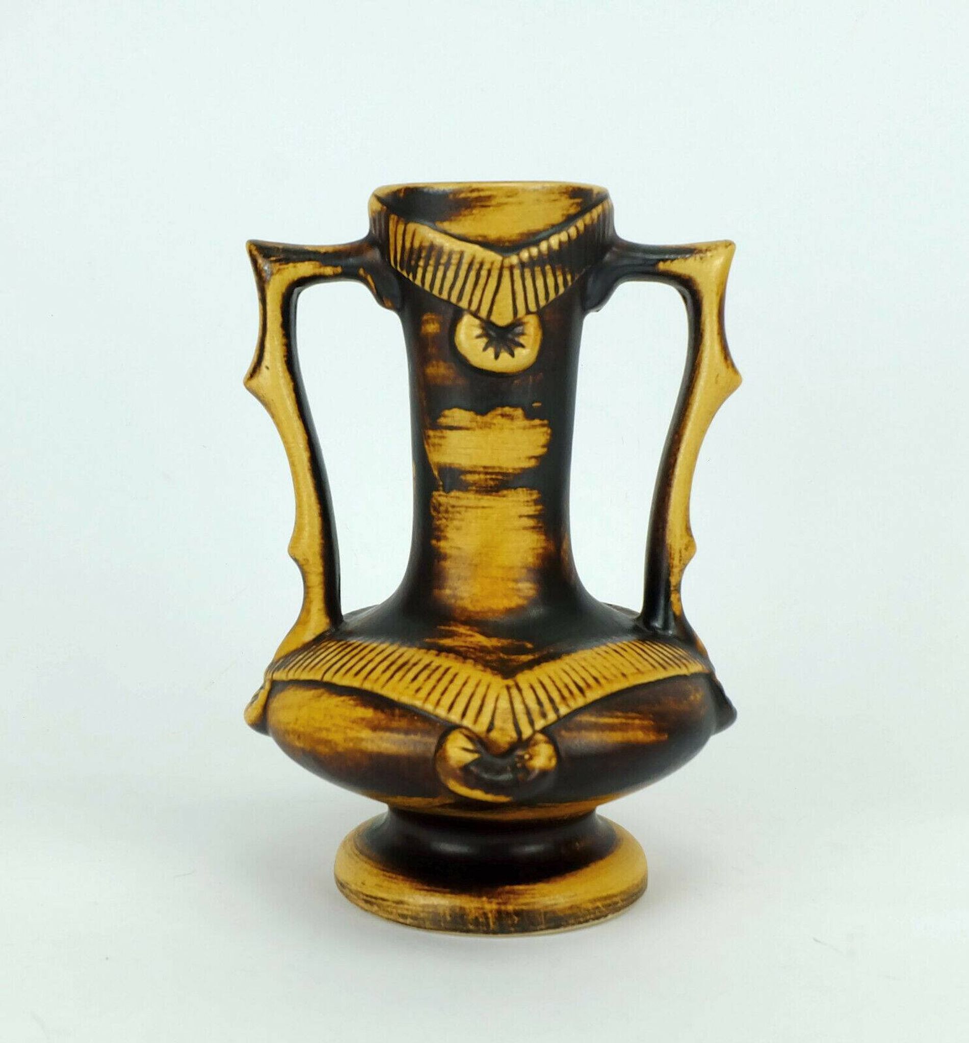 Jasba mid century double handle vase model 1350/25 with outstanding shape