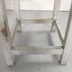Paire de tabouret de peintre blanc vintage bois