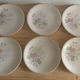 Assiettes faïence de Longchamp vintage