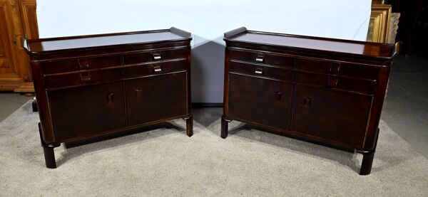 Paire de Petits Buffets en Bois laqué – 1940