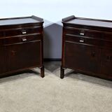 Pair of Small Lacquered Wood Sideboards – 1940