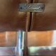Paire de fauteuils pivotants Flamant cuir cognac, style Design 1970