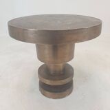 Round Metal Coffee or Side Table, 1970's
