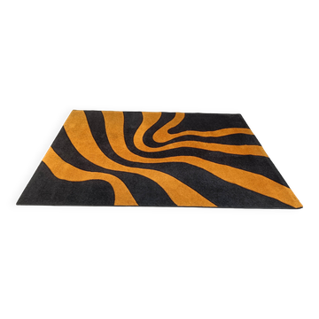 Vintage modernist rug, 1970s