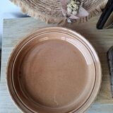 Pie dish in slipware - Apple patterns