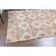 1970s Turkish Oushak Handmade Wool Cotton Beige Area Rug 134x211