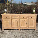 Raw wood sideboard