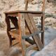 Antique French Oak Ladder Library Chair – Metamorphic Stepladder Chair