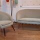 Sofa sofa shell round 2 places grey