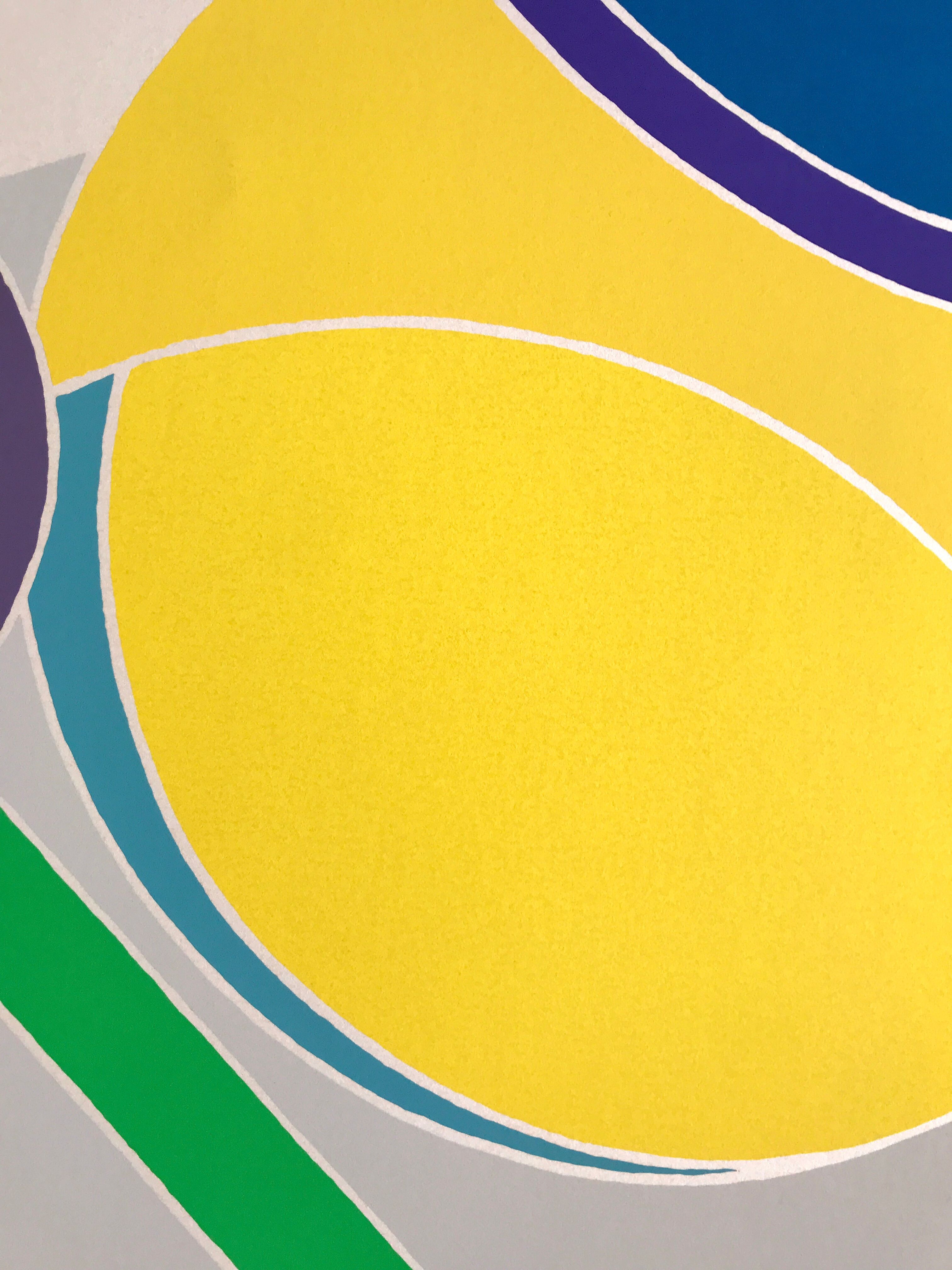 Original silkscreen signed and numbered by John Harrison LEVEE, Circle, 1975