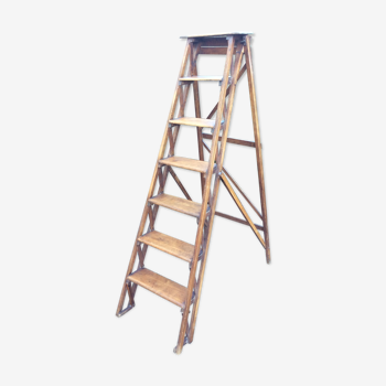 Wooden stepladder, library stepladder