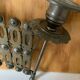 Accordion brass candle holder