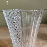 Fine carved glass vase