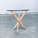 Vintage Faux Bamboo Folding Tripod Side Table, 1970s