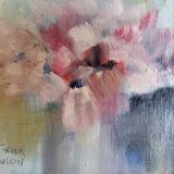 Impressionist still life with flowers, oil on canvas signed and framed