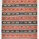6x9 Terracotta Red & Brown Vintage Kilim Rug, Rugged Carpet, 175x270Cm