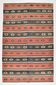 6x9 Terracotta Red & Brown Vintage Kilim Rug, Rugged Carpet, 175x270Cm