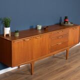 Retro teak 1960s long jentique classic mid century sideboard