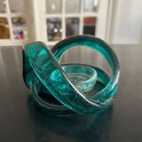 glass ribbon candle holder