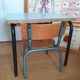 Vintage school table and its small chair