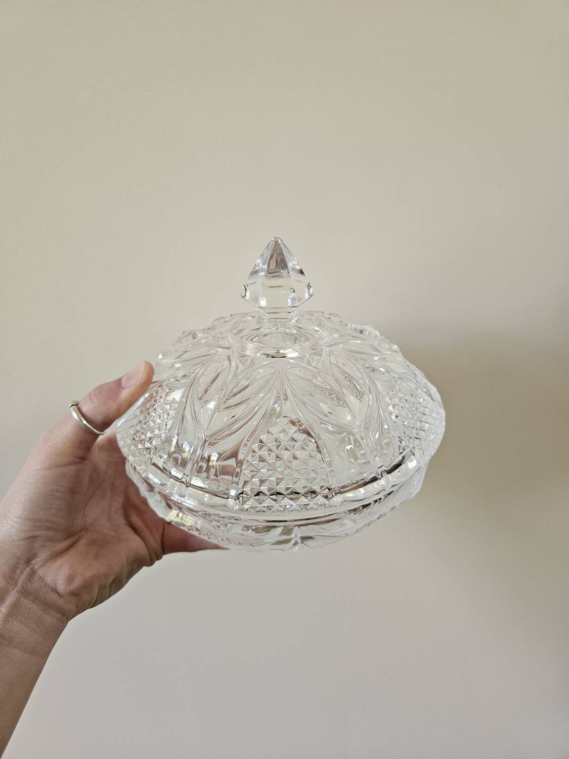 Vintage crystal candy box