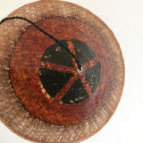 Vintage wicker pendant lamp