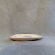 Terracotta /sandstone dish signed with fish drawing