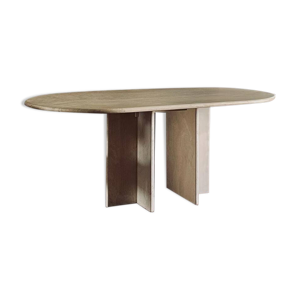 table à manger Roche - travertin