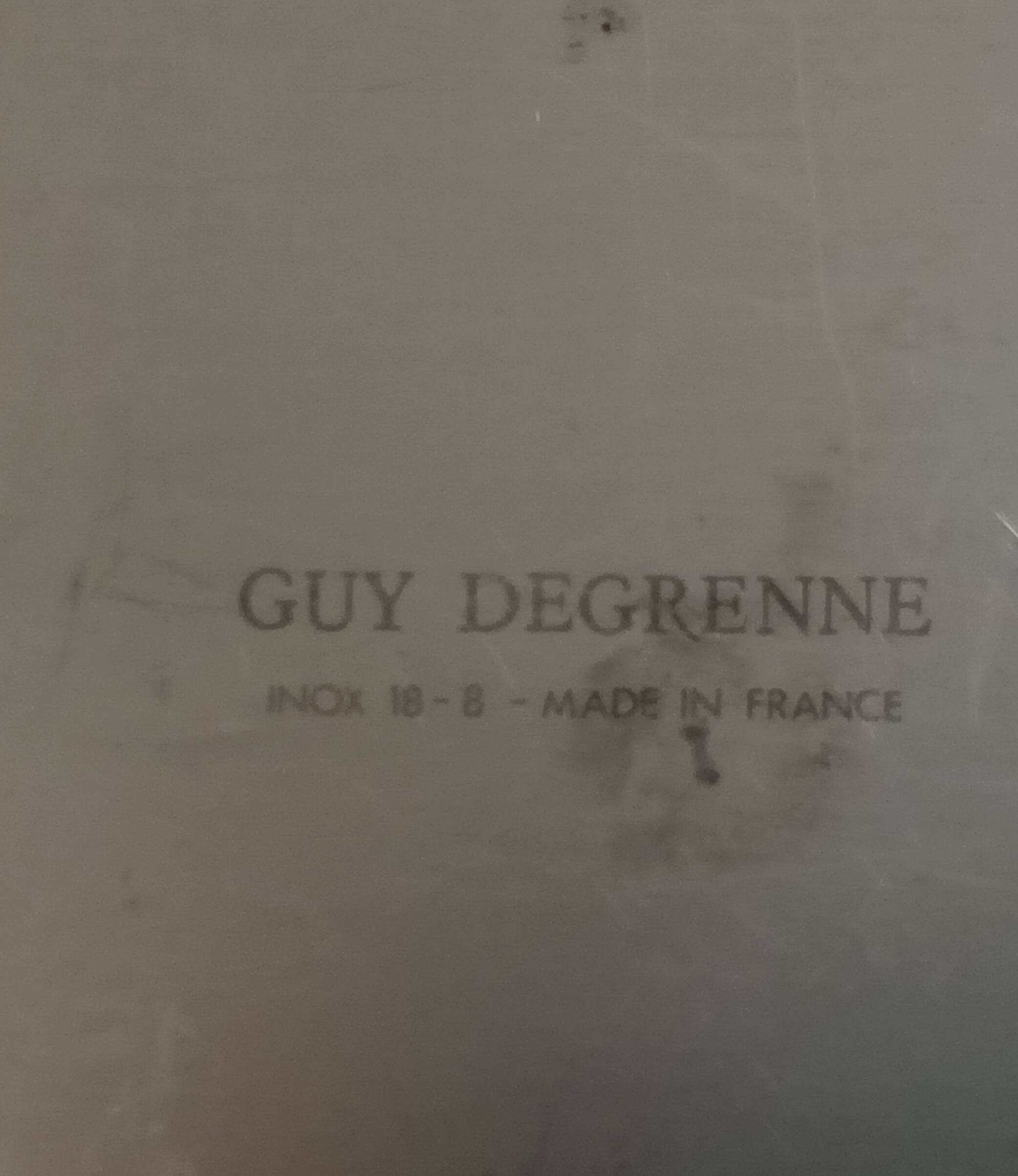 Fish service Guy Degrenne stainless steel 18-8 / dish 68 cm + cutlery