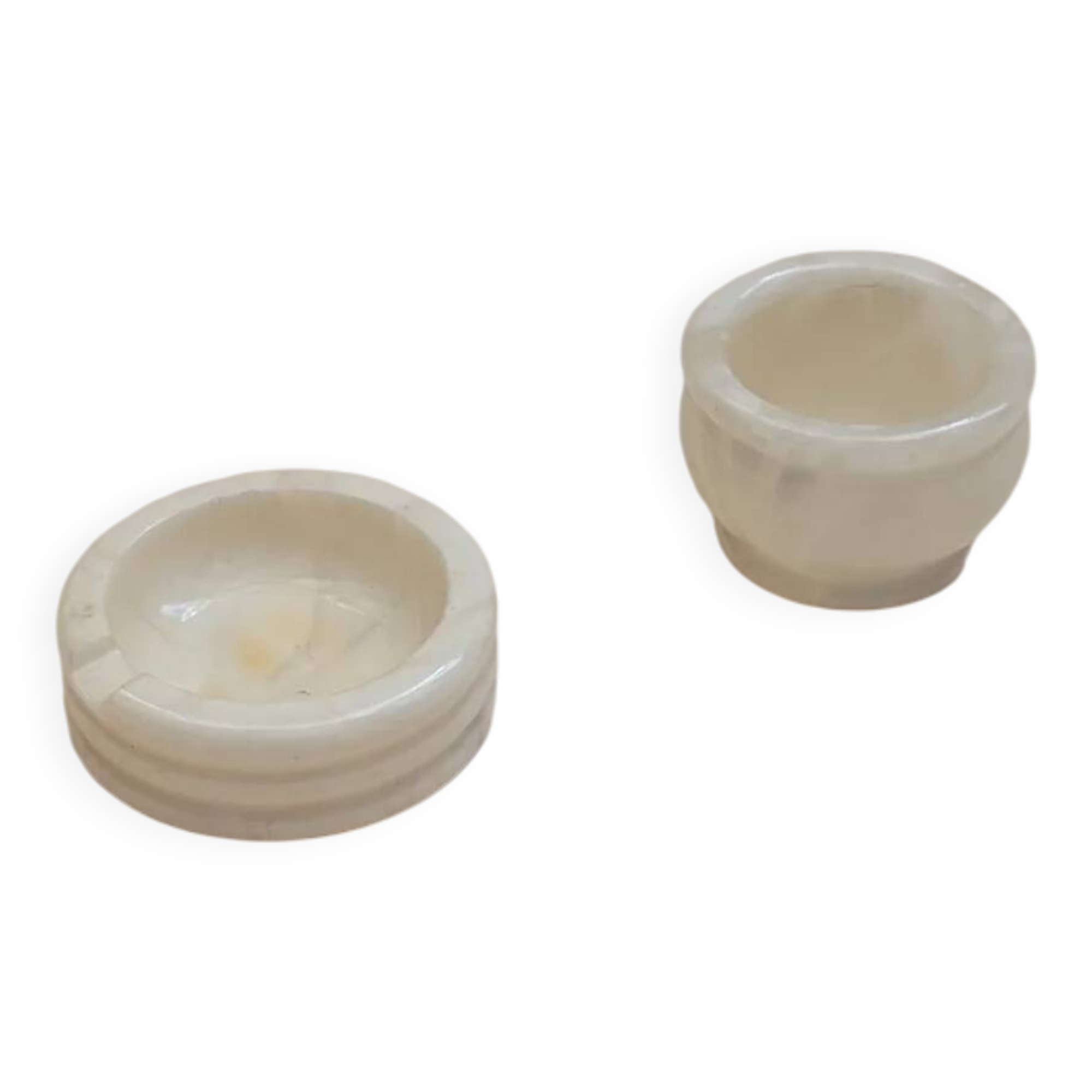 Stone ashtray and bowl