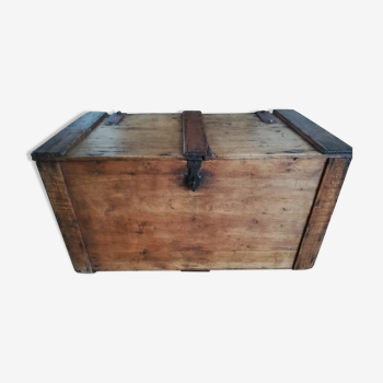 Old waxed wood chest