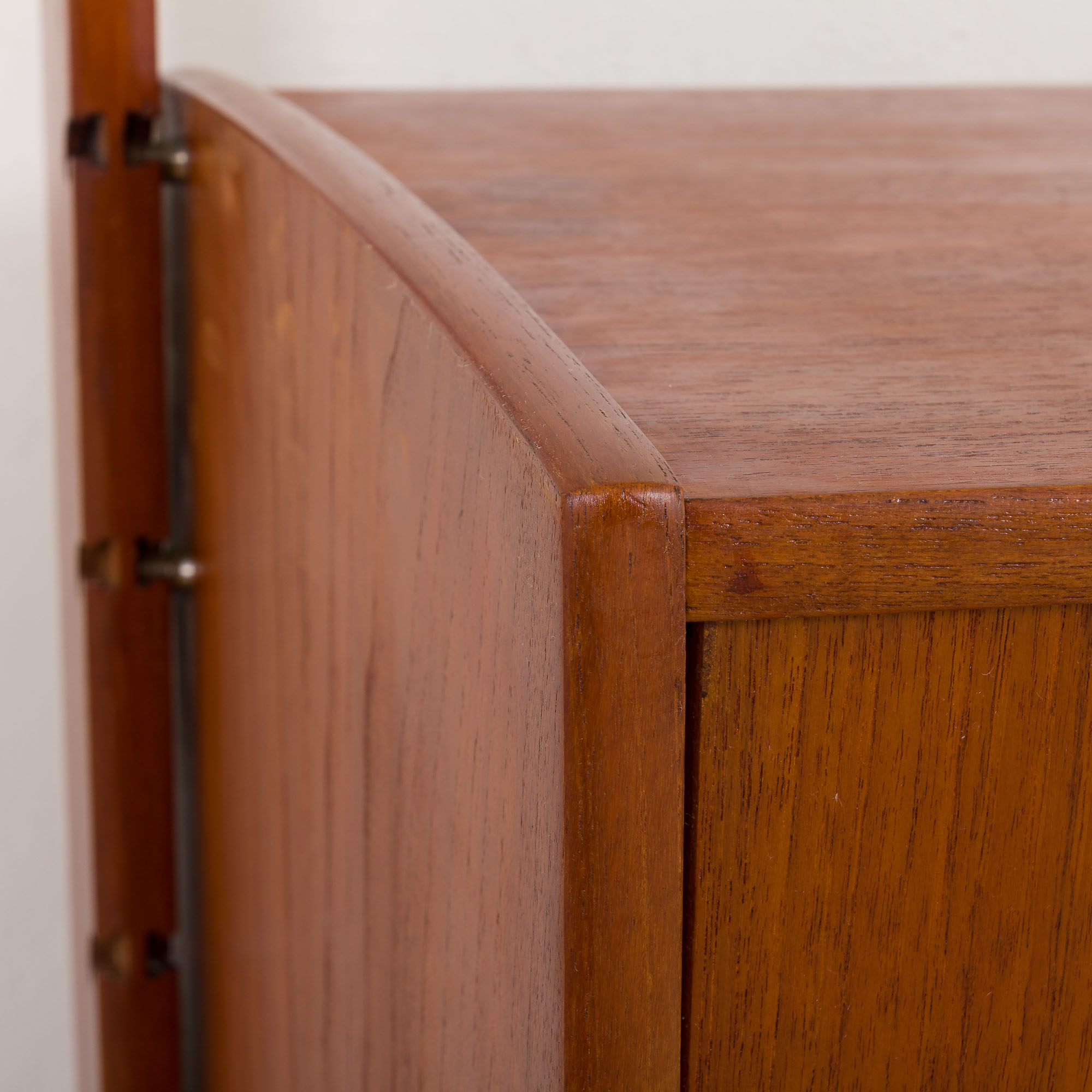 Ergo Wall Unit in teak with floating sideboard and a shelf by J. Texmon for Blindheim Møbelfabrikk